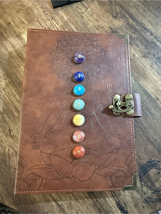 Other - Chakra Leather Journal | Meditation, Manifestation & Mindfulness Notebook